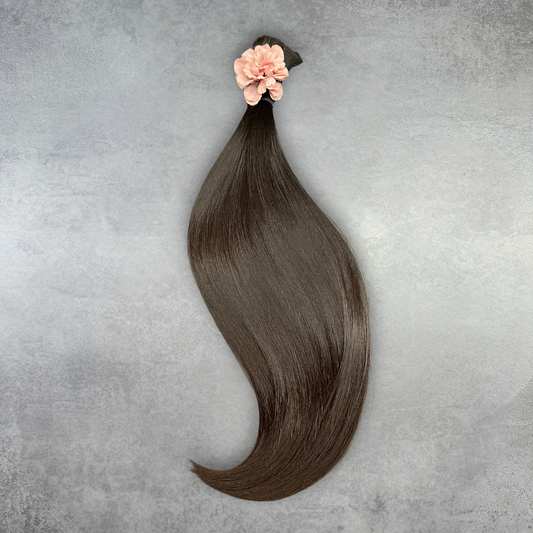 #2.0-3.0 Fine Kazakh natural brown hair extensions