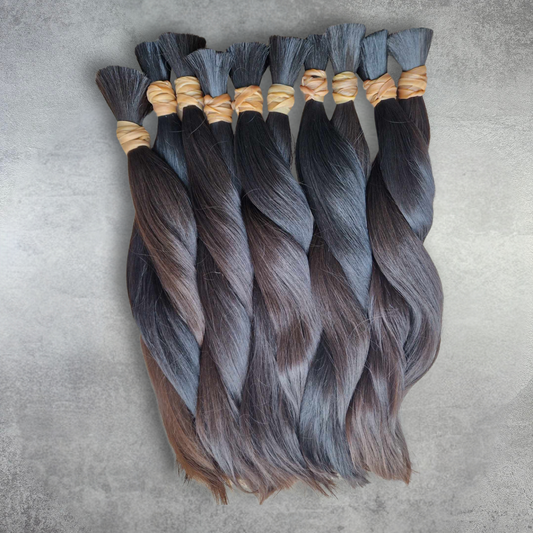 #2.0-3.0 Fine Kazakh natural brown hair extensions